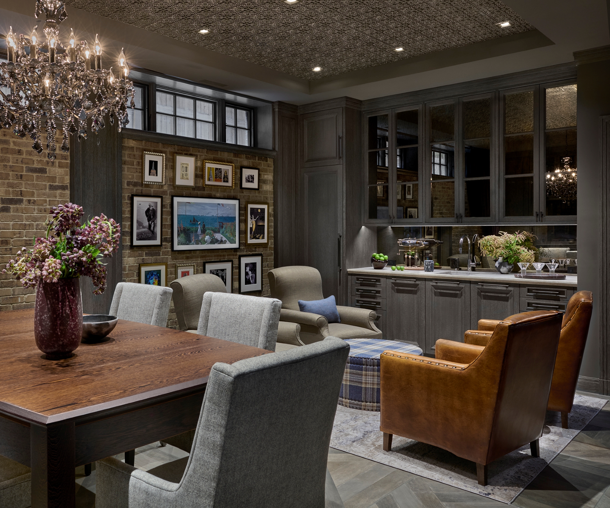 Informal dining and seating area